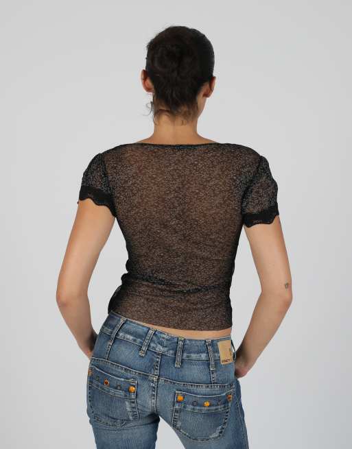 Vintage Saxx Collection XS mesh top in black, 2 of 4