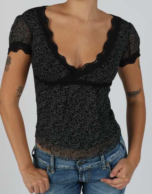 Vintage Saxx Collection XS mesh top in black, 4 of 4