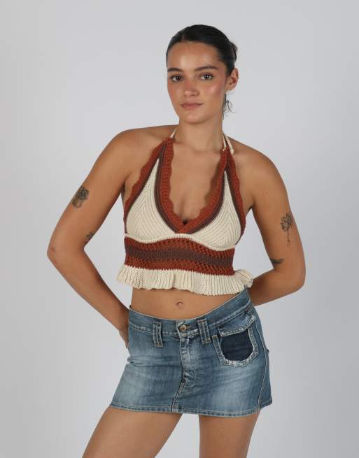 Vintage Saymar XS woven top in cream