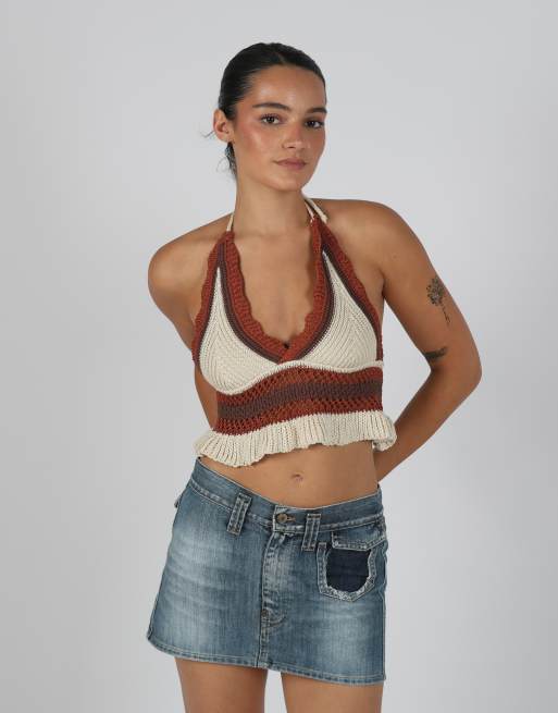 Vintage Saymar XS woven top in cream, 3 of 4