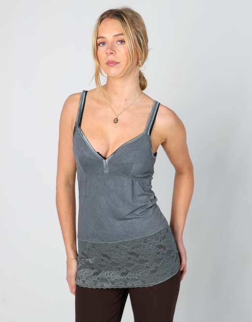 Vintage Scholler S cami in grey