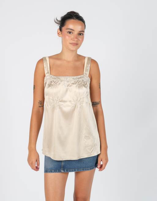 Vintage Schumacher S cami in beige