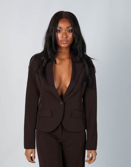Vintage Scoop S blazer in brown