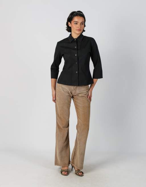 Vintage Seal Kay S cord casual trousers in beige, 1 of 4
