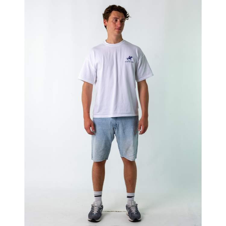 ClassicfuncenterShops Vintage Sean John 38 Denim Hip Hop Jorts Shorts Blue super skinny suit pants with blue fleck