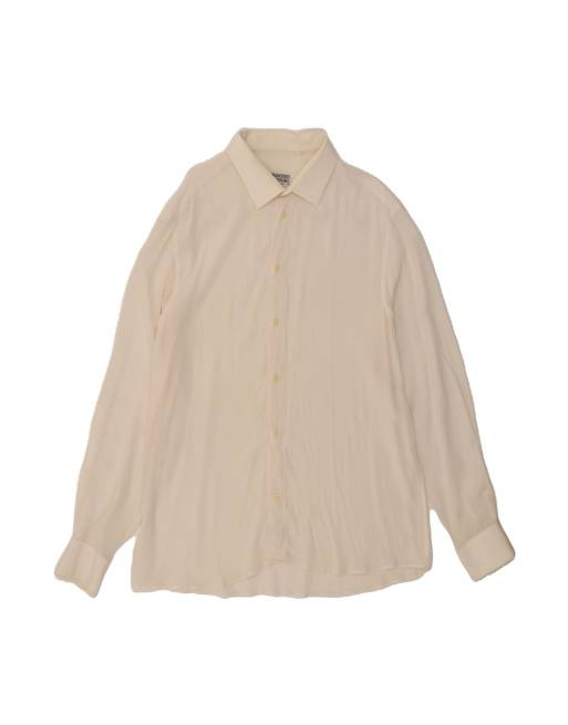 Vintage See Through Shirt Size 18 45 2XL In Off In White