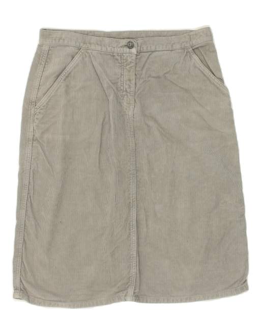Vintage Sergio Tacchini Size M Corduroy Skirt in Grey