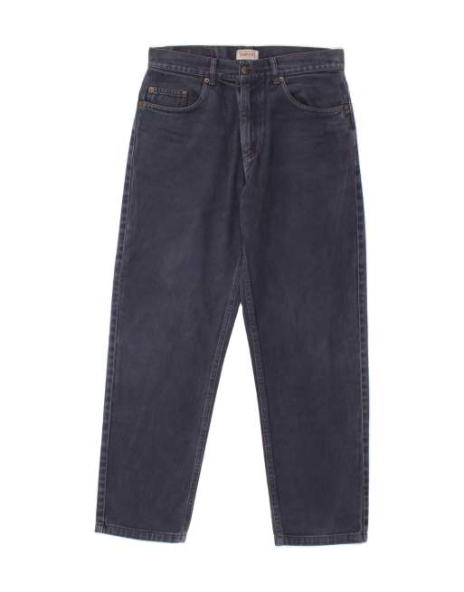 Vintage Sergio Tacchini Size W32 L30 Straight Jeans in Navy Blue