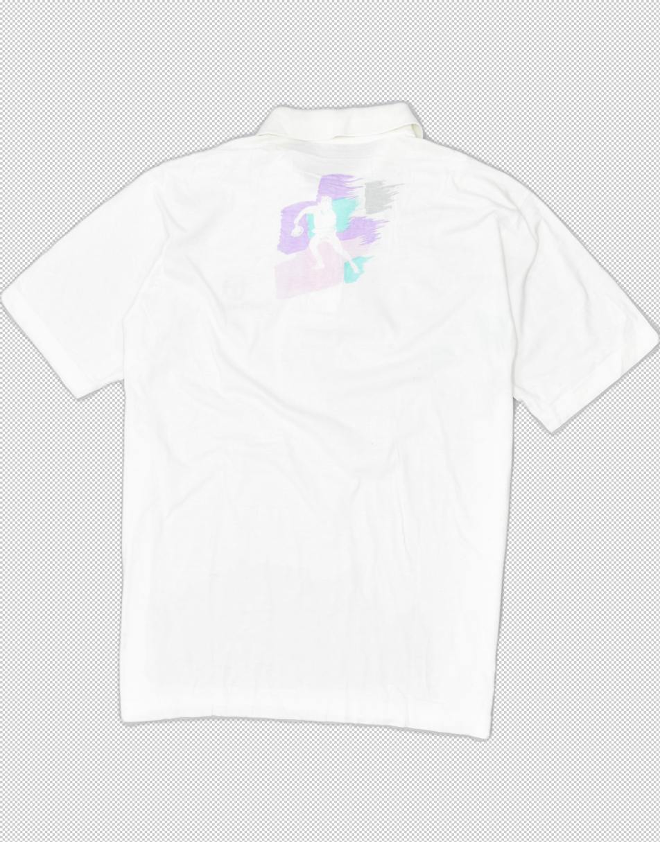 Vintage Sergio Tacchini Size XL polo shirt in white 1