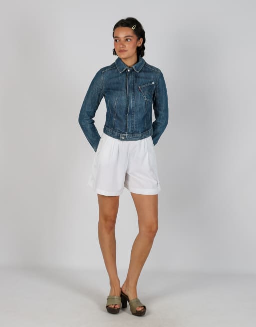 Vintage Sergio Tacchini XS woven shorts in white, 1 of 4