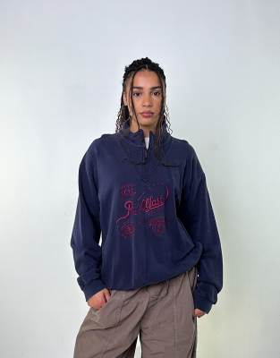 Vintage Sergio TacchinXL Sweatshirt Navy Blue