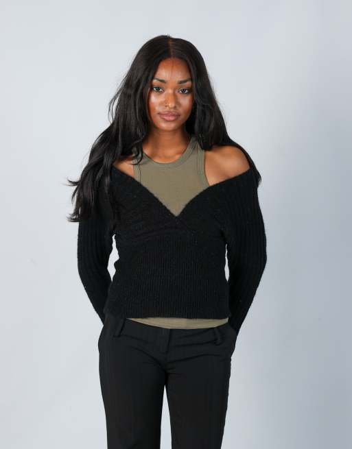 Vintage Sesibon S knitted jumper in black