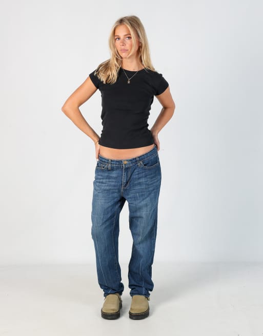 Vintage Seven7 34x32 denim jeans in blue