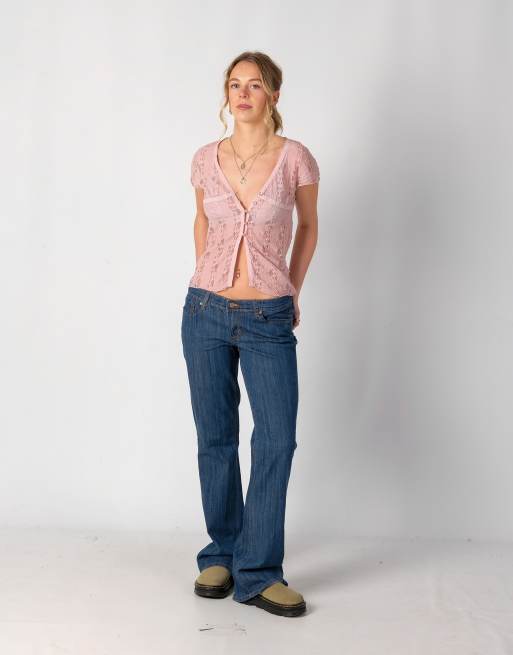 Vintage Seven7, Flared 30x34 Denim Jeans Blue ASOS