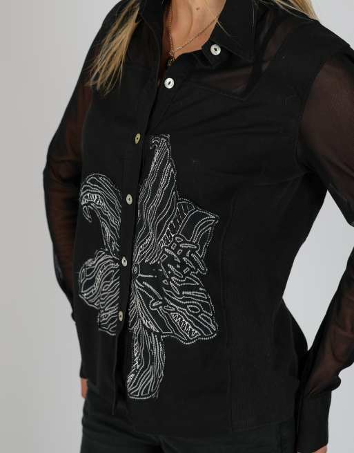 Vintage Sex and Fire S shirt in black, 4 of 4
