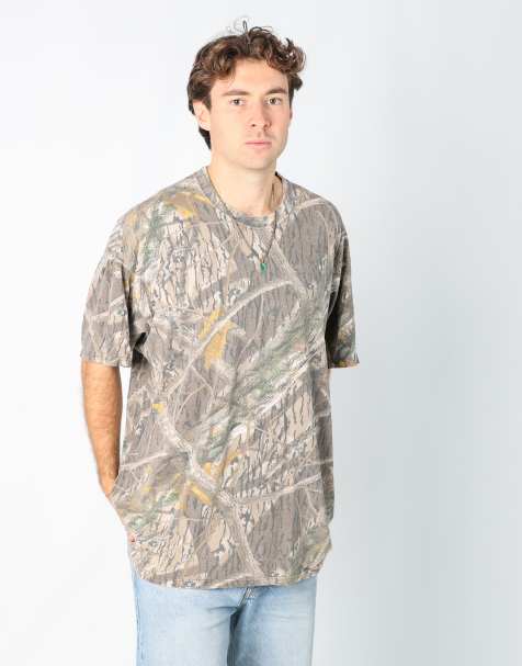 Vintage Shadow Branch Camo l t-shirt in dark green - view 1