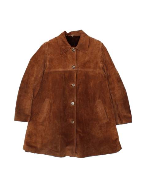 Vintage Shearling Coat UK 18 XL In Brown - view 1