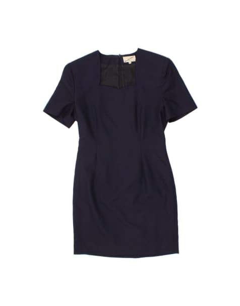 Vintage Sheath Dress It 44 Medium In Blue - view 1