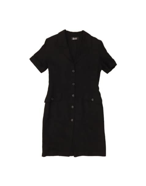 Vintage Sheath Dress UK 12 Medium In Black - view 1