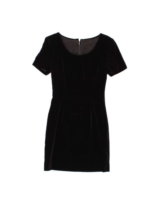 Vintage Sheath Dress UK 4 XS In Black