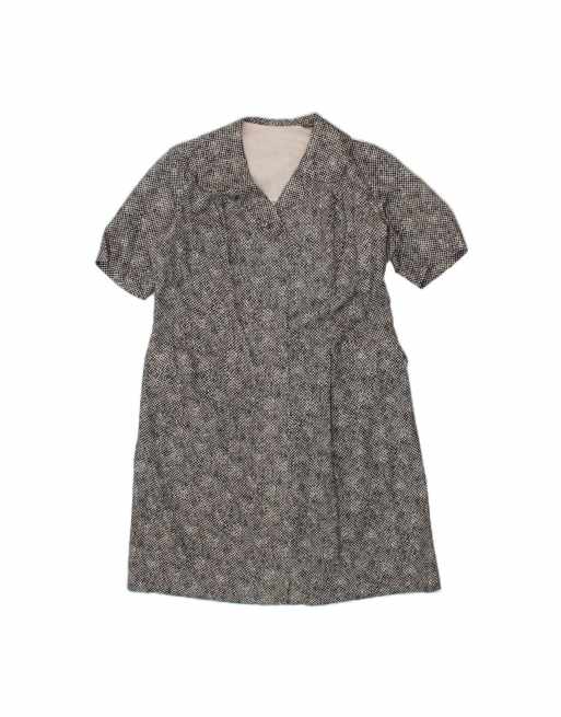 Vintage Shift Dress UK 16 Large In Black