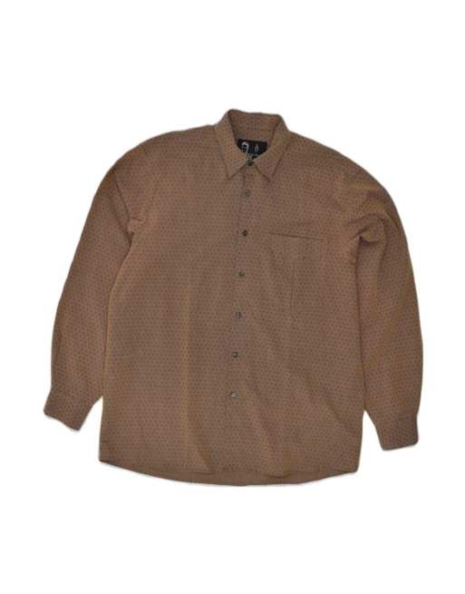 Vintage Shirt Medium In Brown Spotted