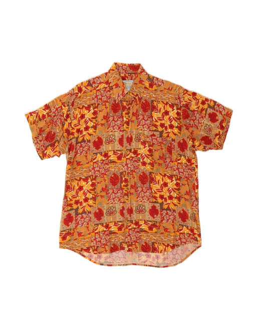 Vintage Short Sleeve Shirt Large In Multicoloured Floral