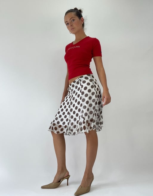 Vintage short sleeve top in red | ASOS