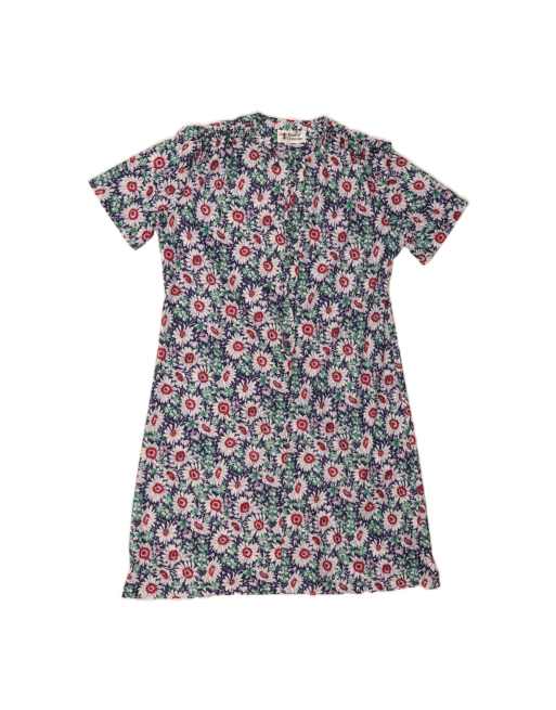 Vintage Short Sleeves Shift Dress UK 16 Large In Multicoloured Floral