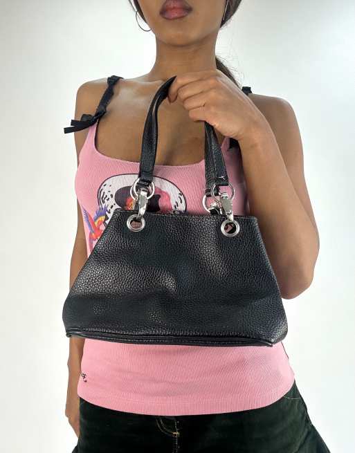 Vintage shoulder bag in black, 2 of 4