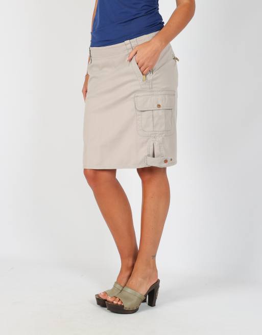 Vintage Silkandoie S woven midi skirt in beige, 2 of 4