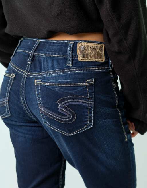 Vintage Silver 32x34 Denim Jeans Navy Blue