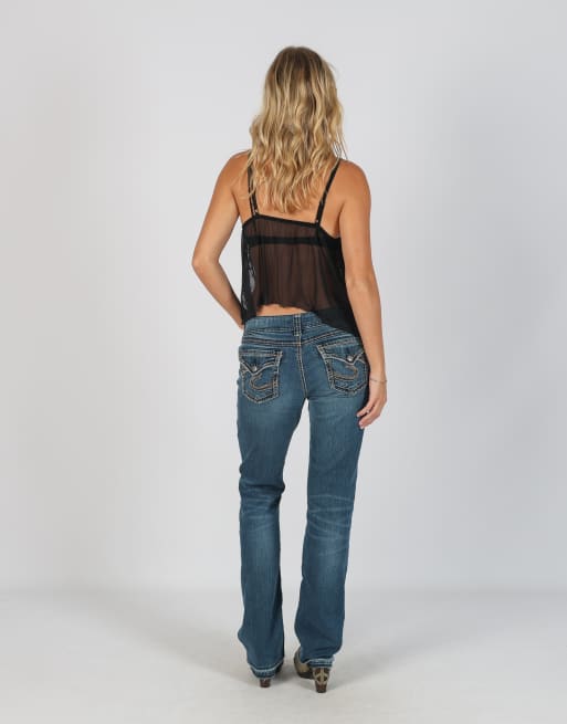 Vintage Silver S straight jeans in blue, 3 of 4