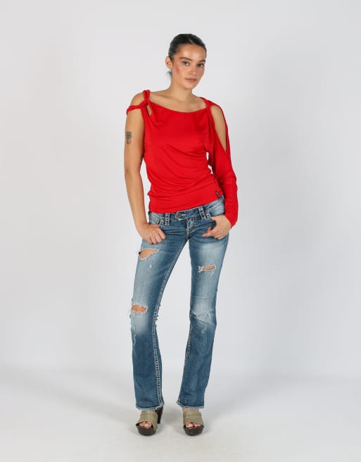 Vintage Silver XS bootcut jeans in blue, 1 of 4