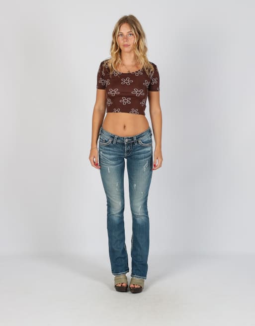 Vintage Silver XS straight jeans in blue, 1 of 4