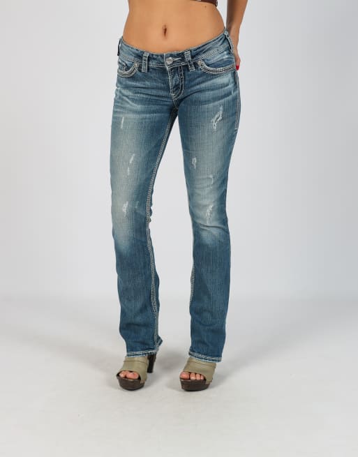 Vintage Silver XS straight jeans in blue, 2 of 4