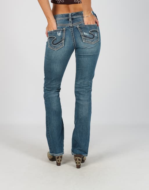 Vintage Silver XS straight jeans in blue, 4 of 4