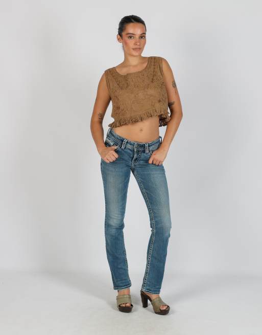Vintage Silver XS straight jeans in blue, 1 of 4