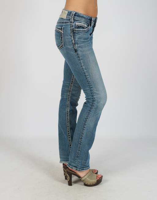 Vintage Silver XS straight jeans in blue, 2 of 4