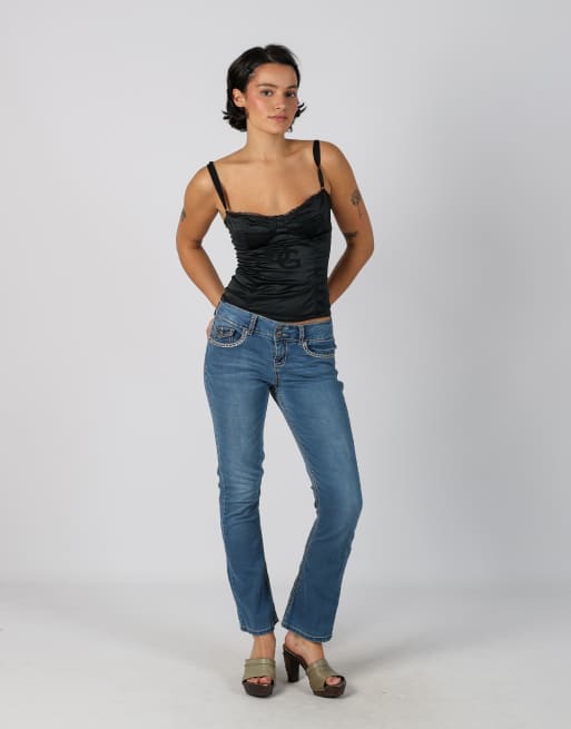 Vintage Silver XS straight jeans in blue, 1 of 4