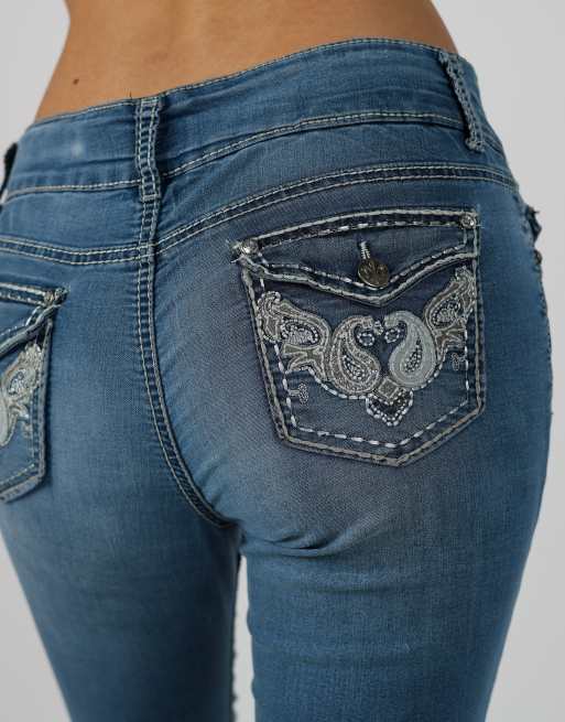 Vintage Silver XS straight jeans in blue, 4 of 4