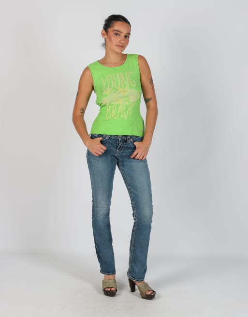 Vintage Silver XXS straight jeans in blue, 1 of 4