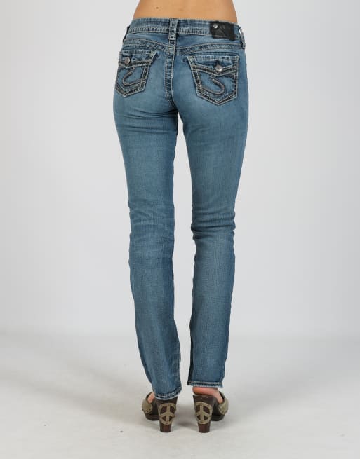 Vintage Silver XXS straight jeans in blue, 4 of 4