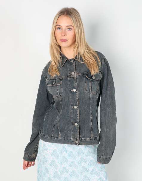 Vintage Sisley L denim jacket in blue - view 1