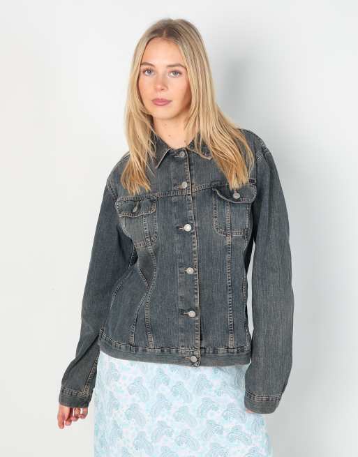 Vintage Sisley L denim jacket in blue