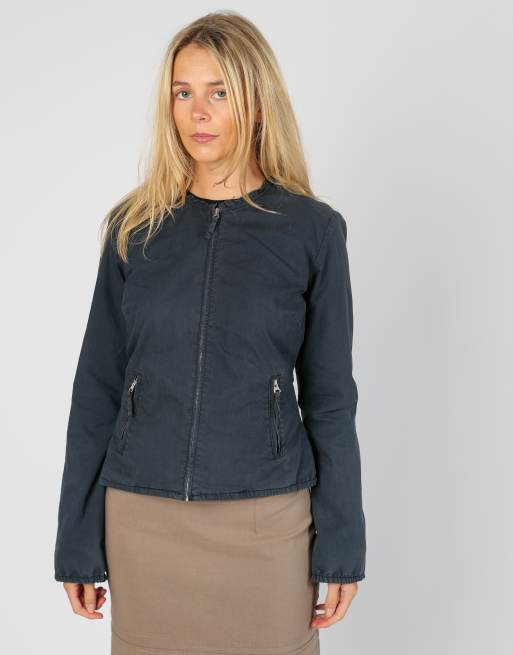 Vintage Sisley M light jacket in navy blue