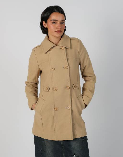 Vintage Sisley S trench coat in tan, 1 of 4