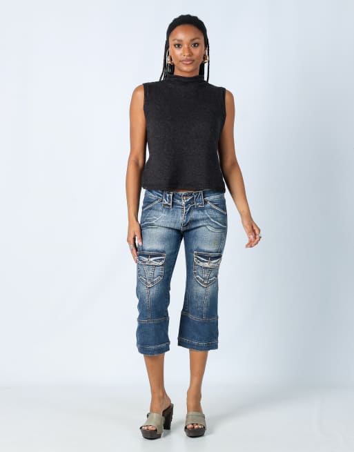 Vintage Sistans S 3/4 jeans in blue