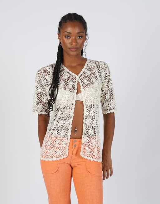 Vintage Siste's S woven top in cream