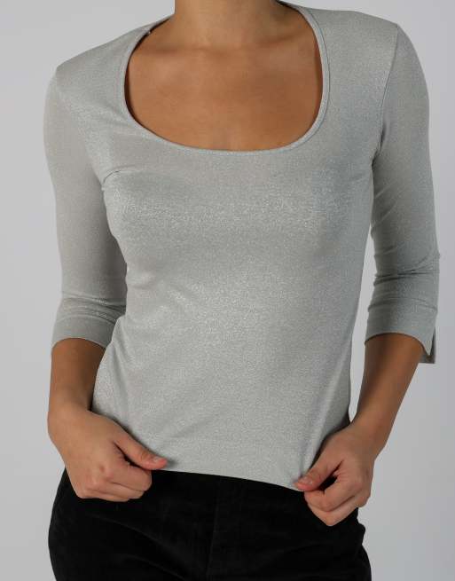 Vintage Siste's S woven top in silver, 4 of 4